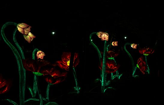 Sibiu City, Romania - 23 June 2019. The Lantern Festival a centuries-old Chinese tradition will illuminate the ASTRA Museum at the Sibiu International Theatre Festival from Sibiu, Romania.