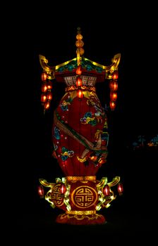 Sibiu City, Romania - 23 June 2019. The Lantern Festival a centuries-old Chinese tradition will illuminate the ASTRA Museum at the Sibiu International Theatre Festival from Sibiu, Romania.