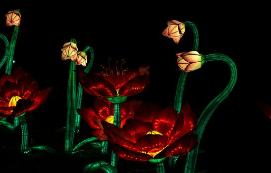 Sibiu City, Romania - 23 June 2019. The Lantern Festival a centuries-old Chinese tradition will illuminate the ASTRA Museum at the Sibiu International Theatre Festival from Sibiu, Romania.