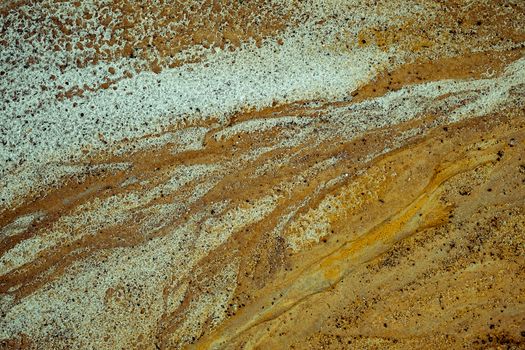 Abstract color sand texture at kaolin mine