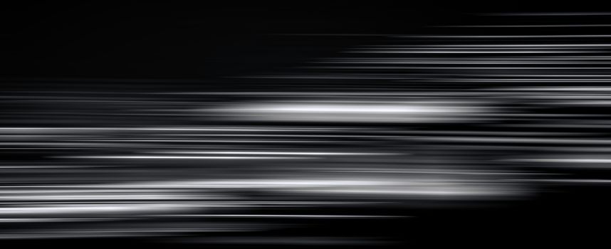 Abstract light trails in the dark, motion blur effect