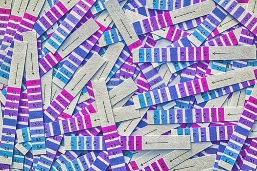 test strips background