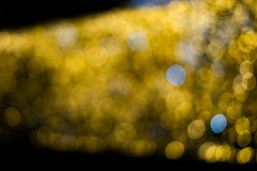 Abstract yellow blurred light background, Blur bokeh