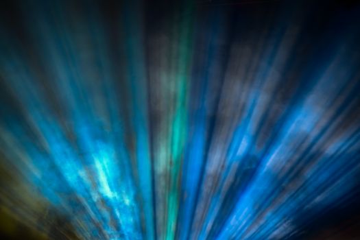 color projector light beam for movie and cinema at night