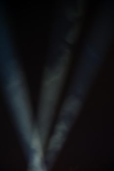 colored spotlights and smoke