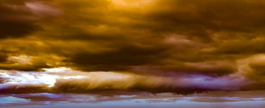 Colorful clouds in the sky