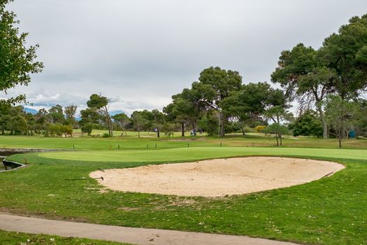 Malaga, Spain - April 07, 2018. Real Club de Campo de Málaga, Spain