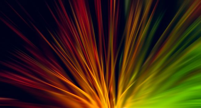 optical fiber network cable, radial blur effect