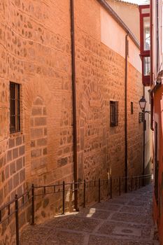 Toledo narrow street in Castile La Mancha, Spain