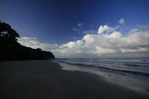 Sky, sea and sand in nature