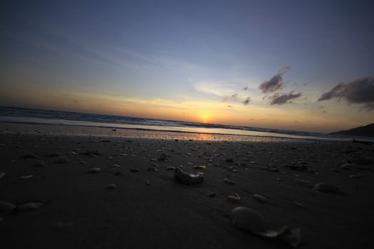 Sunrise and morning sea