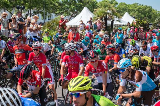 Marbella, Spain - August 26th, 2018. Before the start of the second round  of La Vuelta 2018 in the city of Marbella, Costa del sol, Spain.