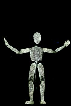 Sibiu City, Romania - 22 June 2019. DUNDU an illuminated large-scale puppet at the Sibiu International Theatre Festival from Sibiu, Romania.