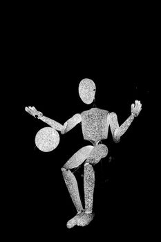 Sibiu City, Romania - 22 June 2019. DUNDU an illuminated large-scale puppet at the Sibiu International Theatre Festival from Sibiu, Romania.