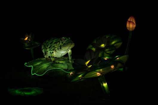 Sibiu City, Romania - 23 June 2019. The Lantern Festival a centuries-old Chinese tradition will illuminate the ASTRA Museum at the Sibiu International Theatre Festival from Sibiu, Romania.