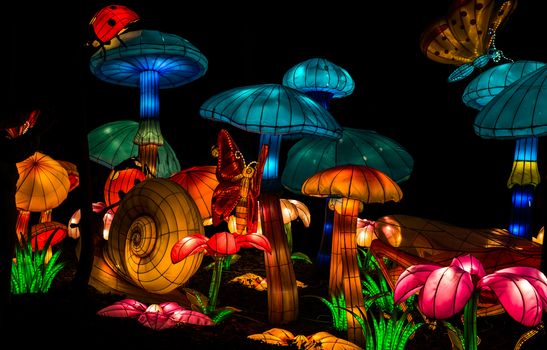 Sibiu City, Romania - 23 June 2019. The Lantern Festival a centuries-old Chinese tradition will illuminate the ASTRA Museum at the Sibiu International Theatre Festival from Sibiu, Romania.
