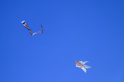 Traditional balinese Kite. Balinese children play with kites.