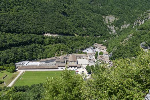 Rocca Porena landscape seen from the rock sanctuary where Santa Rita prayed
