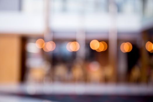 Abstract blur beautiful restaurant interior for background