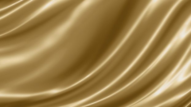 Gold luxury fabric background with copy space