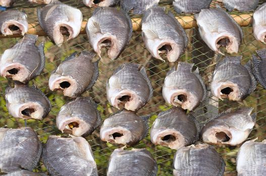 Dried salted fish, Nile tilapia, Local cuisine of Thailand