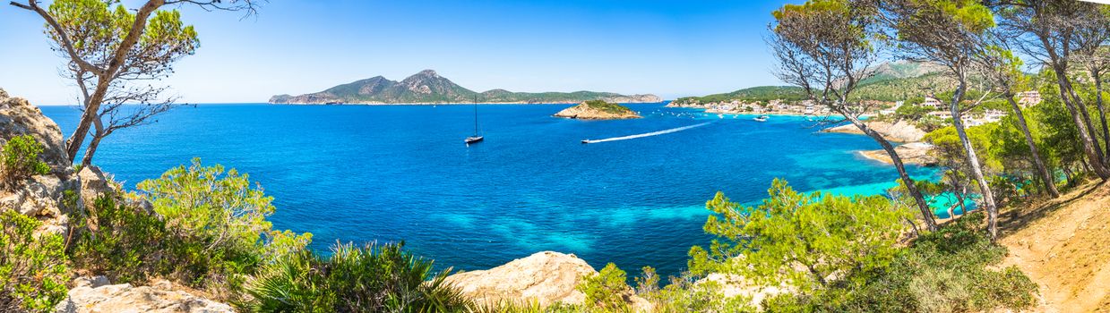 Beautiful island scenery of Sant Elm on Mallorca, Mediterranean Sea