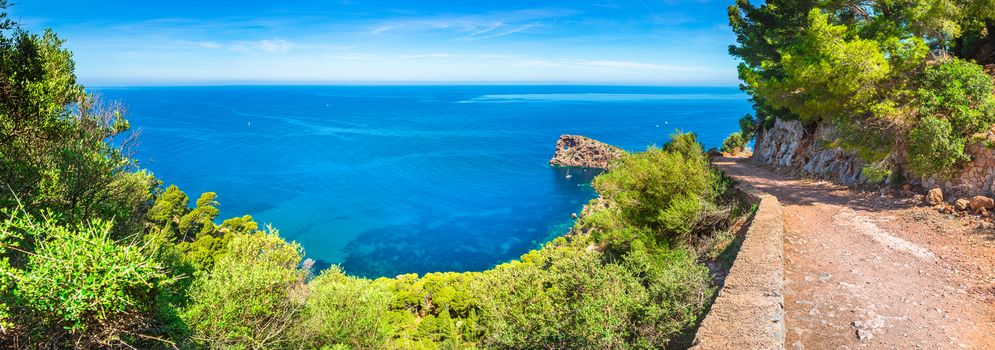 Spain summer holiday travel on Mallorca island, beautiful natural seaside panorama