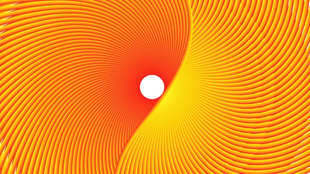 Illustration of orange color spirograph for background utilization