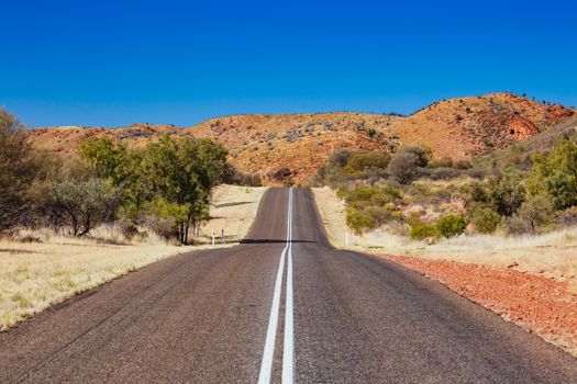 Mt Zeil and surrounding land near Glen Helen in Northern Territory, Australia