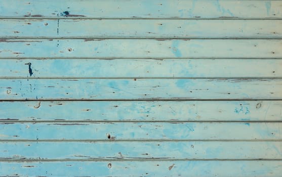 Vintage blue grunge wooden planks background texture