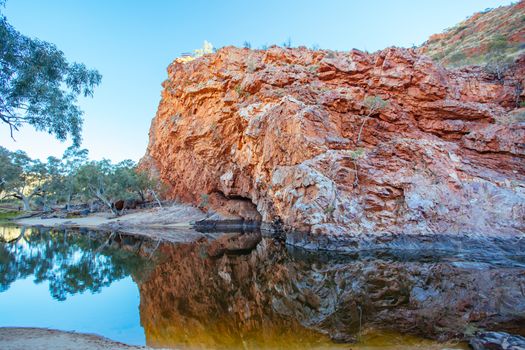 The impressive views of Ormiston Gorge in the West MacDonnell Ranges in Northern Territory, Australia