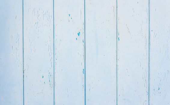 Weathered light blue wooden planks background texture