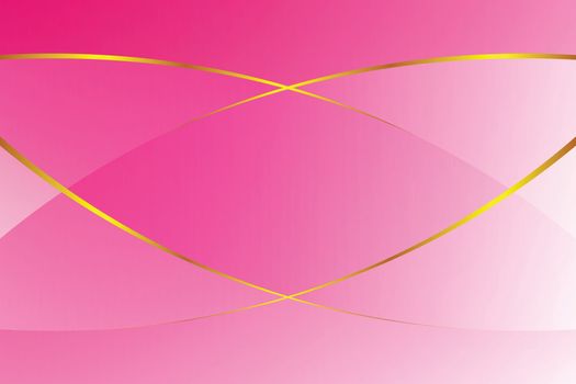 pink gradient color soft light and golden line graphic for cosmetics banner advertising luxury modern background (illustration)