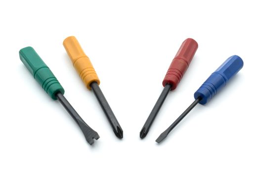 Screwdriver Group in red, green, yellow, blue.