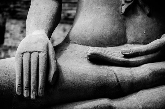 Hand of Buddha Statue.