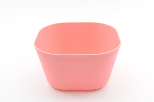 A Pink Bowl on white isolated.