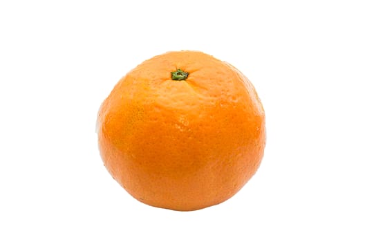 An orange on white isolated.