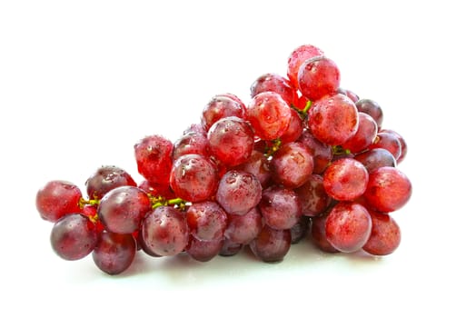 fresh grapes isolated on white background
