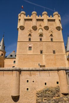 Details of the famous Alcazar castle of Segovia, Castilla y Leon, Spain