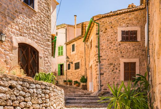 View of Biniaraix village on Majorca island, Spain