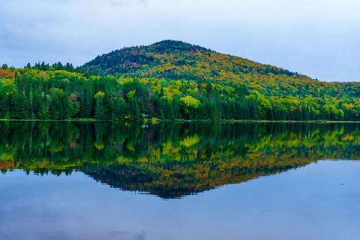 View of the Petit Lac Monroe, in Mont Tremblant National Park, Quebec, Canada