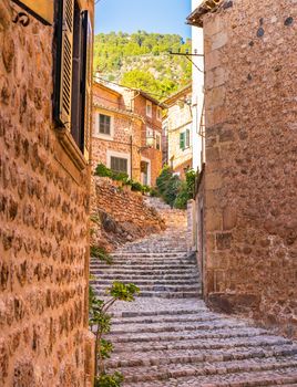 Old village of Fornalutx on Majorca, Spain Balearic Islands
