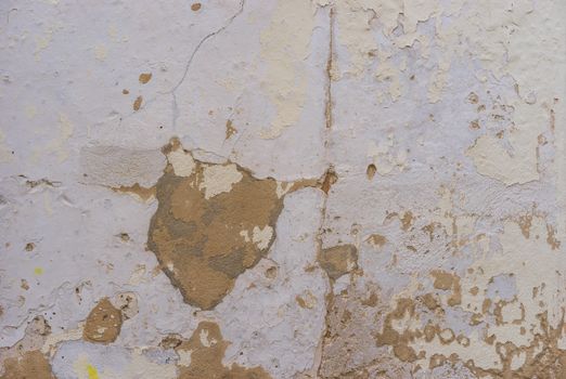 Close-up of vintage wall plaster background texture