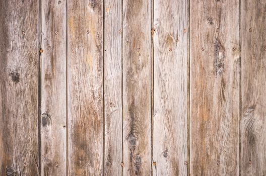 Vintage brown wooden planks background texture with copy space