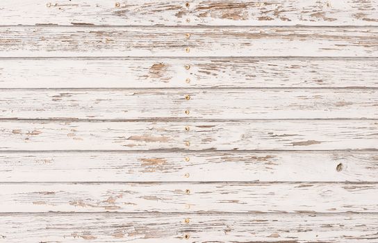Vintage white painted wood for background texture