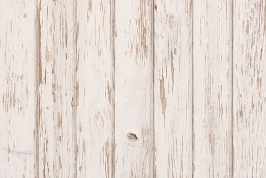 Vintage white painted wood for background texture