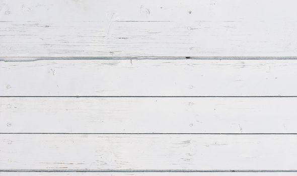 Vintage white painted wood for background texture