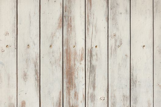 Vintage white painted wood for background texture