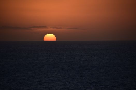 Aruba - December 2014: Aruba sunset