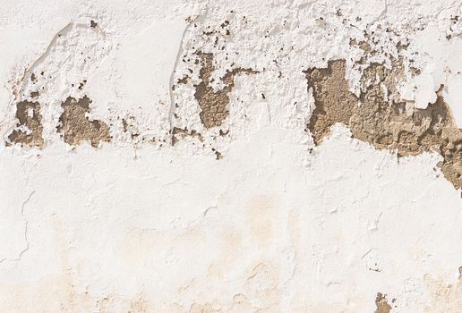Vintage weathered damaged wall backdrop texture, close-up
